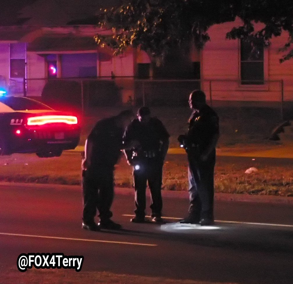 Police have shut down Elsie Faye Heggins St as they investigate how a woman was shot inside a car