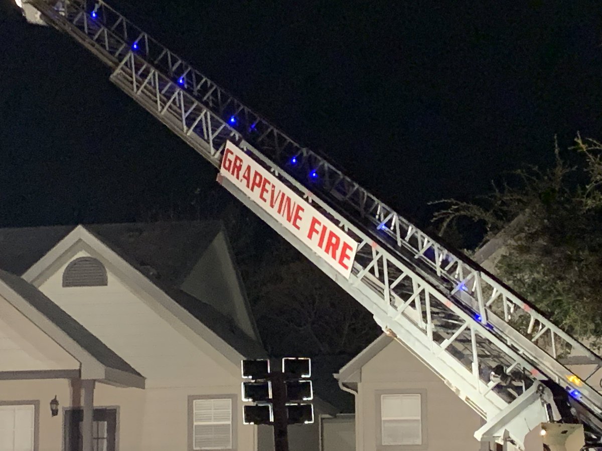 Grapevine Fire transported 1 person in unknown condition after fighting this apartment fire in North Grapevine.   