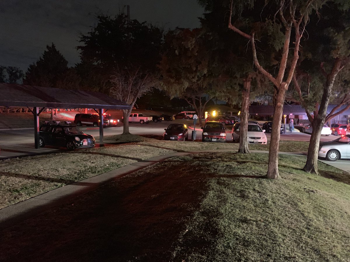 Grapevine Fire transported 1 person in unknown condition after fighting this apartment fire in North Grapevine.   