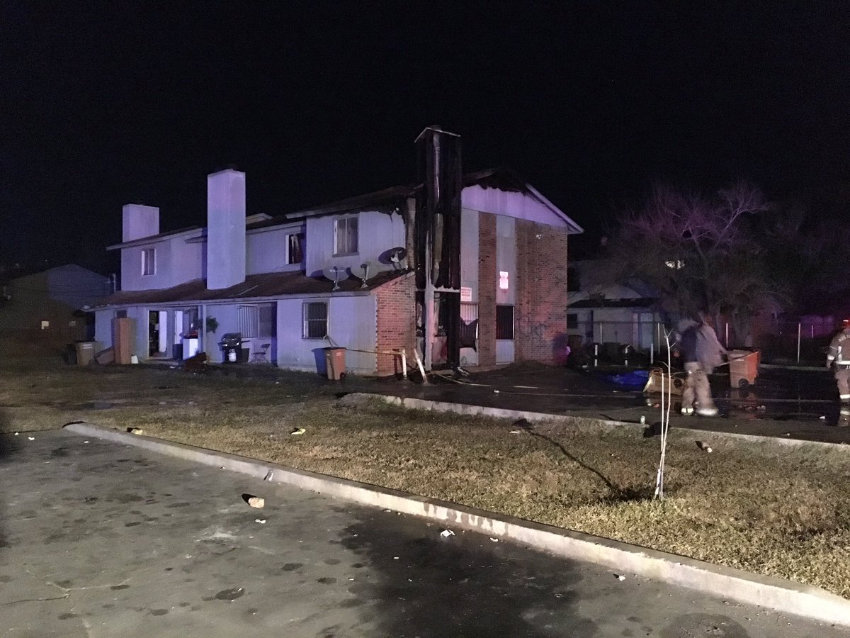 Fire at 8404 Garcreek 
