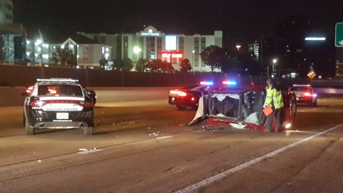 Police investigating after a woman suspected of drunk driving crashed into a squad car working an accident on Central Expressway near Coit Road.  No officers hurt; suspect has been arrested.   