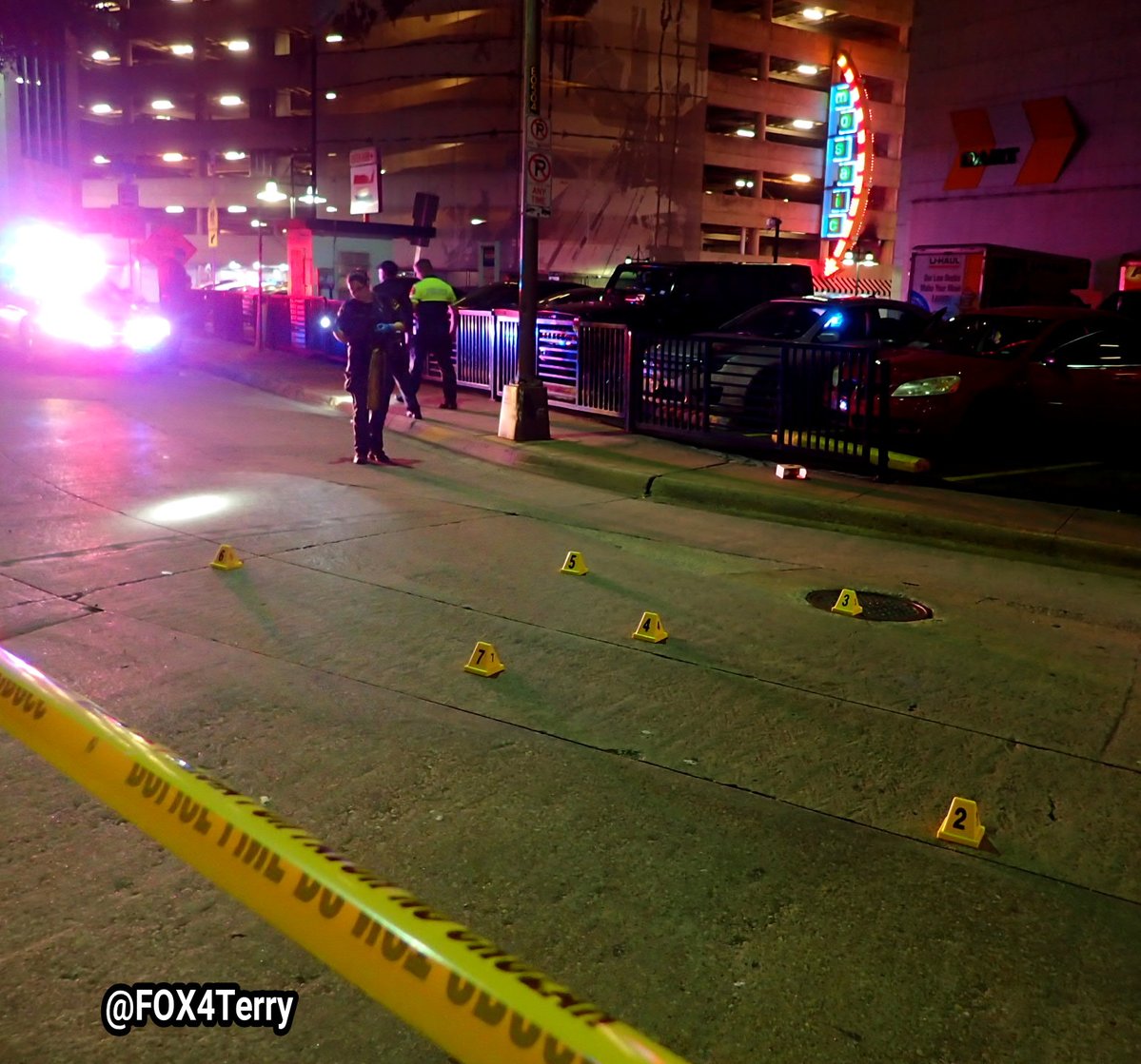 A shooting in Downtown Dallas has left a person critically wounded