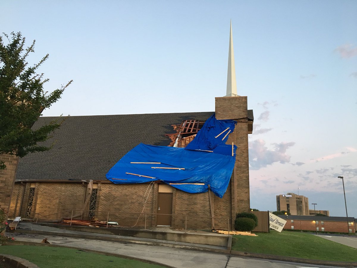 Possible Tornado Leaves Trail of Damage in Downtown Greenville    