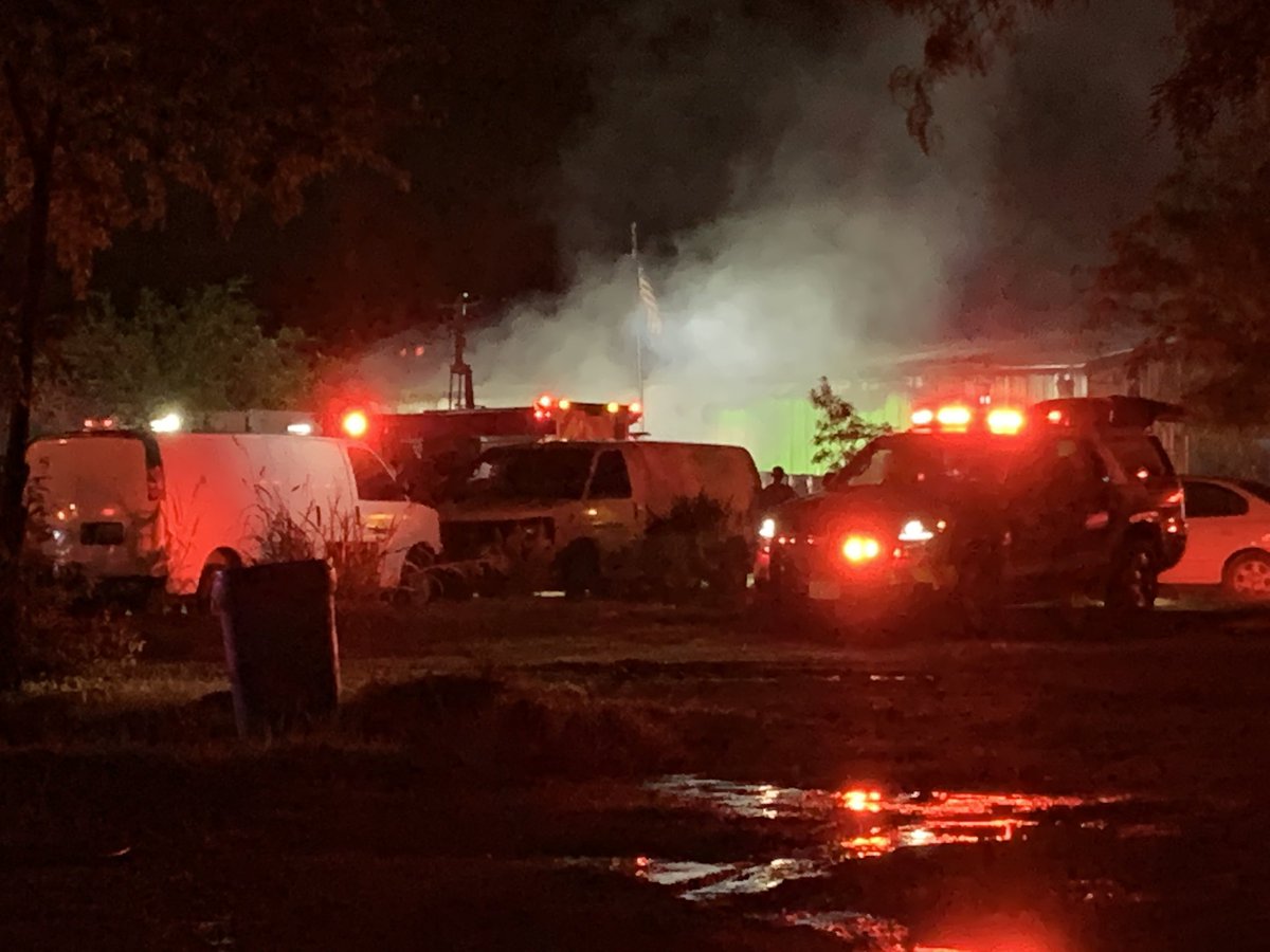 Arlington Fire crews are working to contain an industrial blaze in South Arlington.   