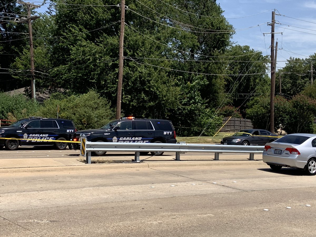 Garland PD investigating shooting near Centerville and Northwest Hwy. Appears to be bullet holes in the white Escalade. Police say one person was shot and taken to the hospital. The crime scene is large and stretches a couple blocks down NW Hwy 