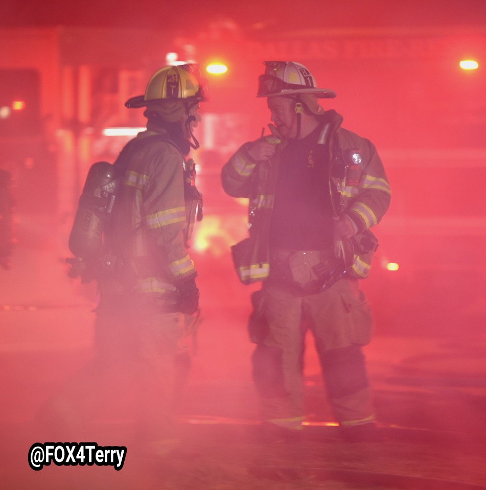 DallasFireRes_q on scene of a deadly house fire in South Dallas.