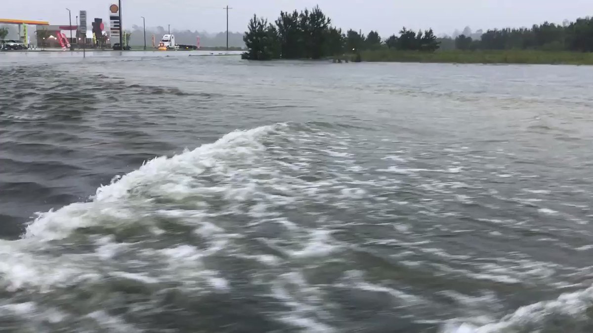This is TX-105 and Houston St near Cleveland