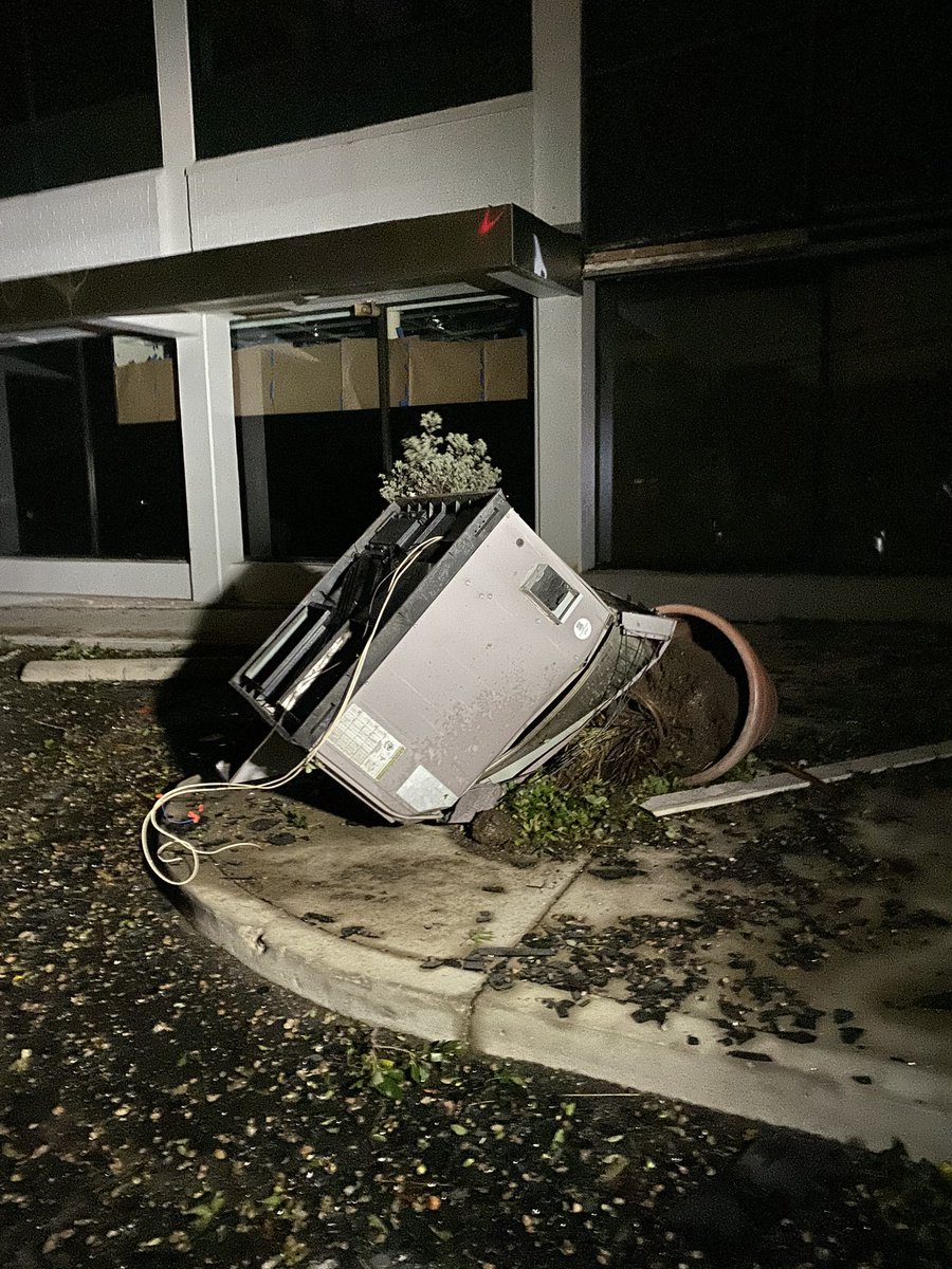 TORNADO DAMAGE IN DALLAS: some photos from Preston and Royal Lane. We are seeing blown out windows, smashed cars, downed trees & power lines @CBSDFW