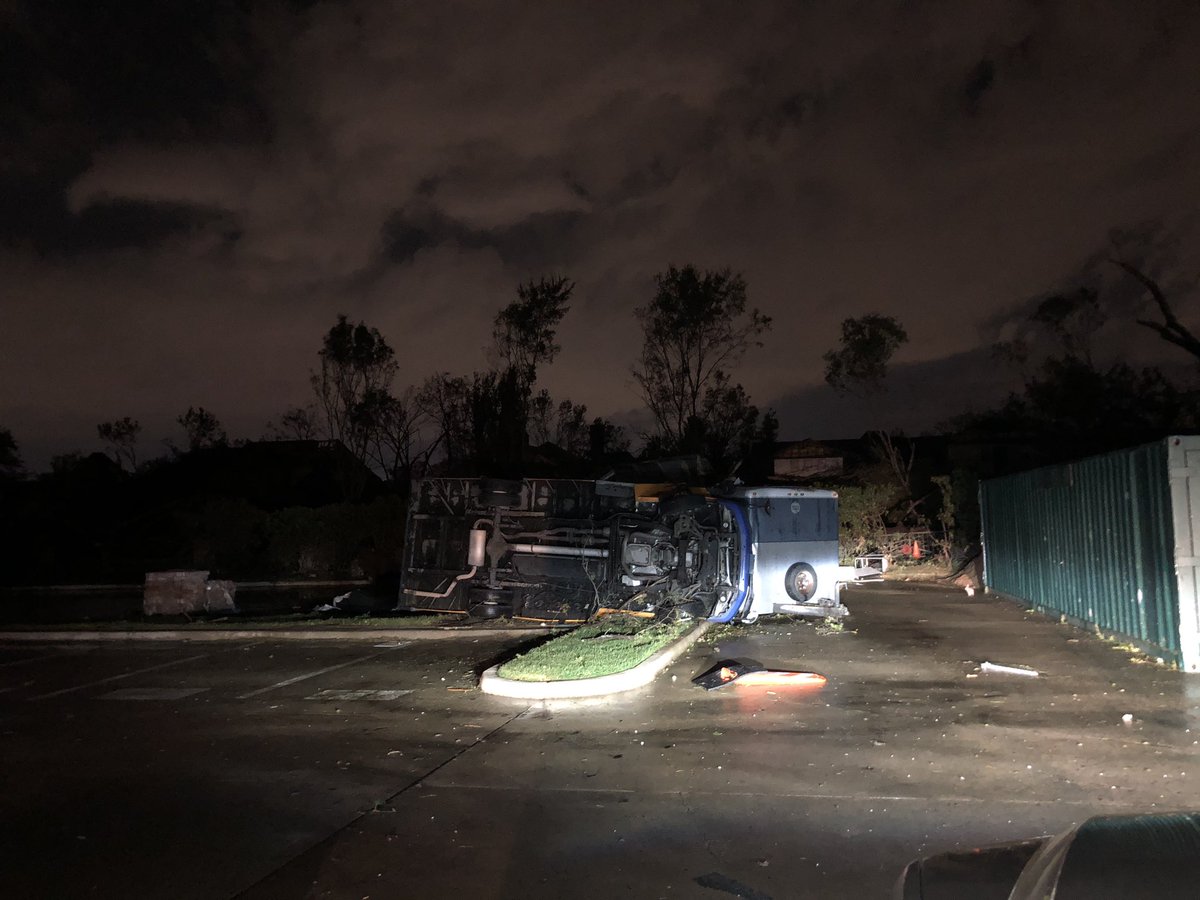 A tornado touched down in North Texas Sunday night — leaving damage across Dallas.