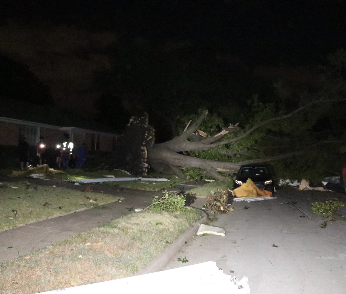 More pictures of storm damage in Garland from police