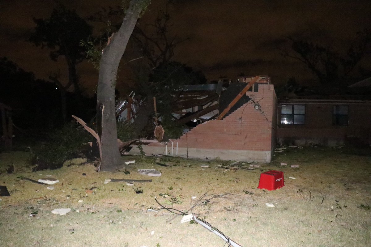 More pictures of storm damage in Garland from police