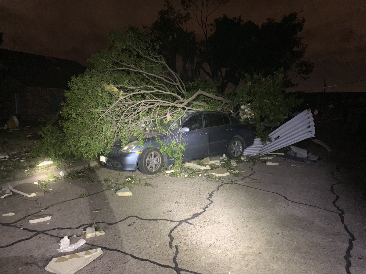 More pictures of storm damage in Garland from police