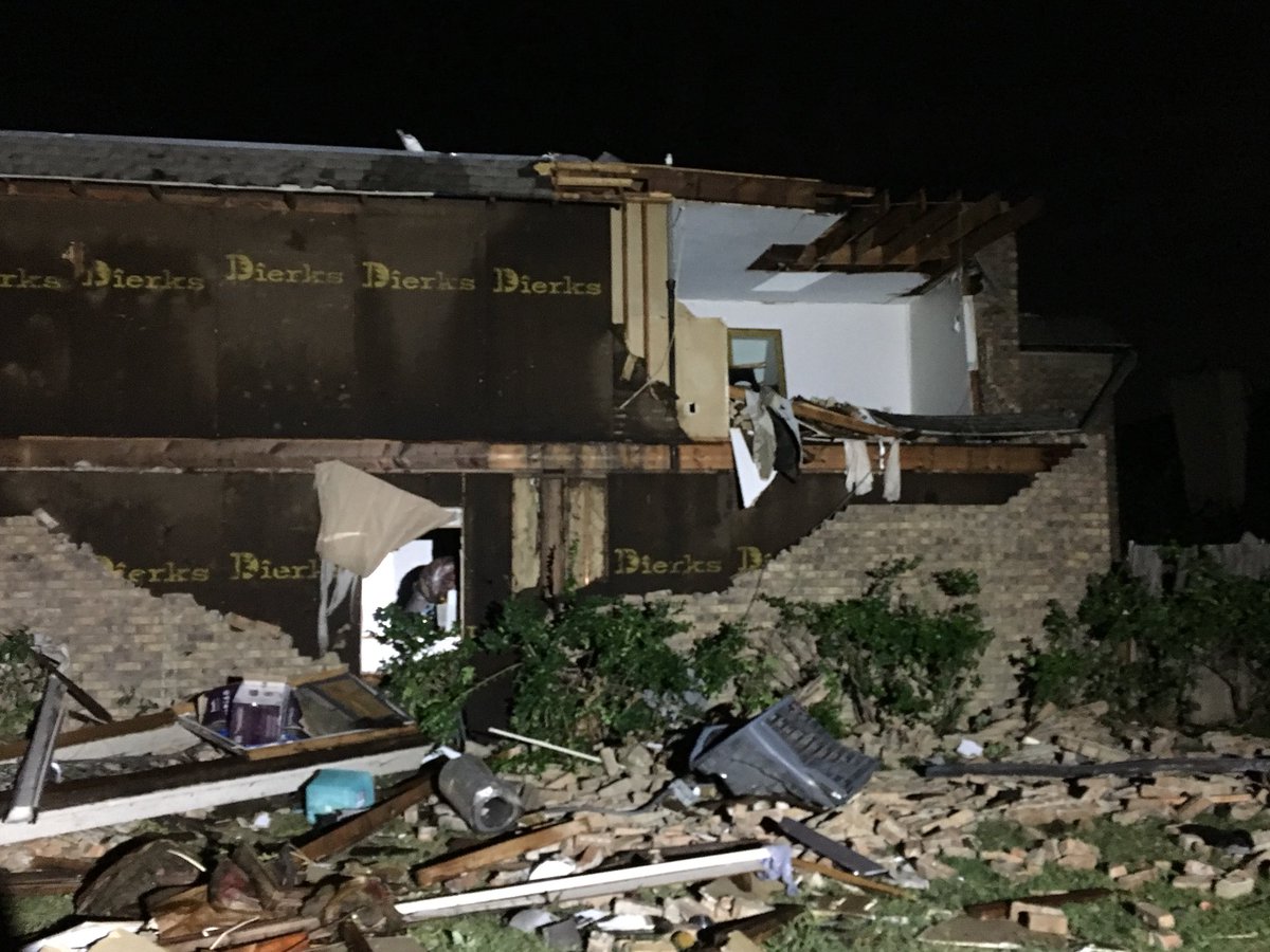 The tornado damage in Dallas is breathtaking. At least three people injured and widespread damage reported.