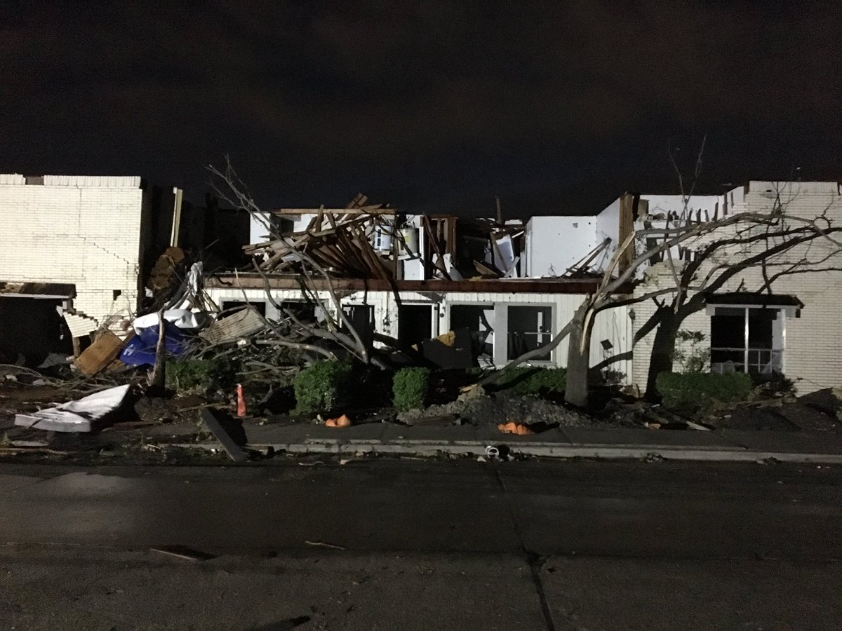 The tornado damage in Dallas is breathtaking. At least three people injured and widespread damage reported.