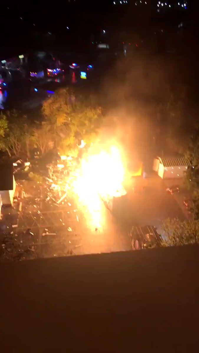 Captured this video of a propane tank explosion in San Marcos