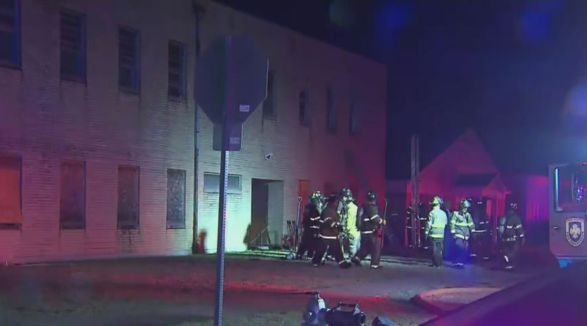 Officials said five people were rescued from the second floor of the building as crews battled the fire. The five people were checked and treated at the scene for smoke inhalation and there were no transports to the hospital.