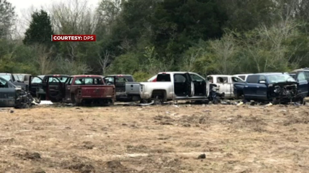 Deputies discover 50 stolen cars stripped in southeast Houston field