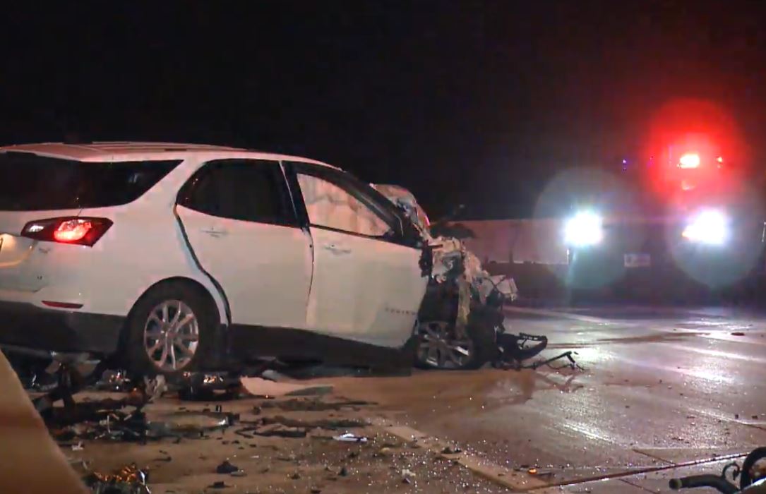 A suspected drunken driver was arrested following a wrong-way crash early Sunday on the Chisholm Trail Parkway, officials say
