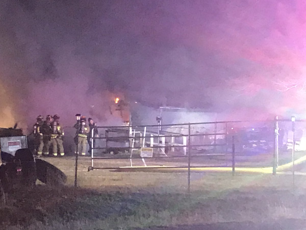 Fire engulfs home off Stuart Road. in Far East Bexar county. No one was inside according to neighbors.