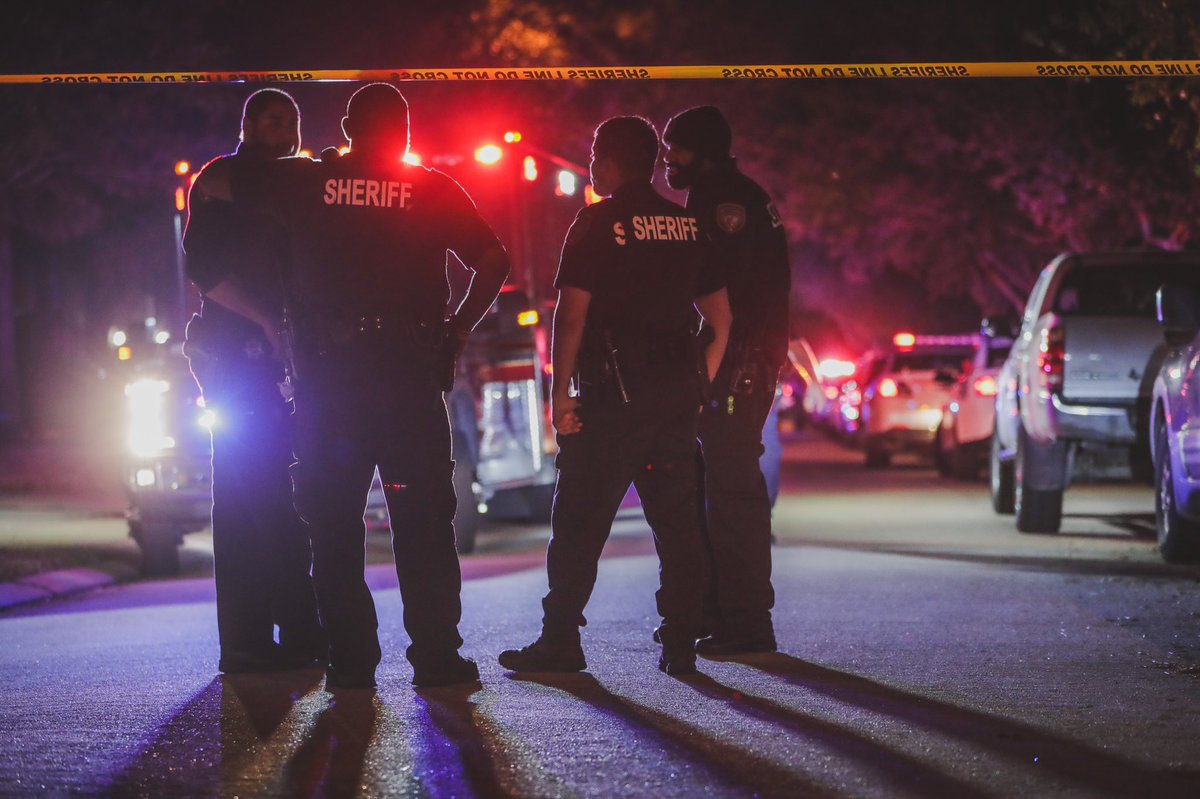 Cy-Fair FD crews respond to shooting at a home in the 16500 block of Obsidian Dr. in the Stone Gate neighborhood Tuesday night in Houston.  The patient was pronounced deceased by EMS. 