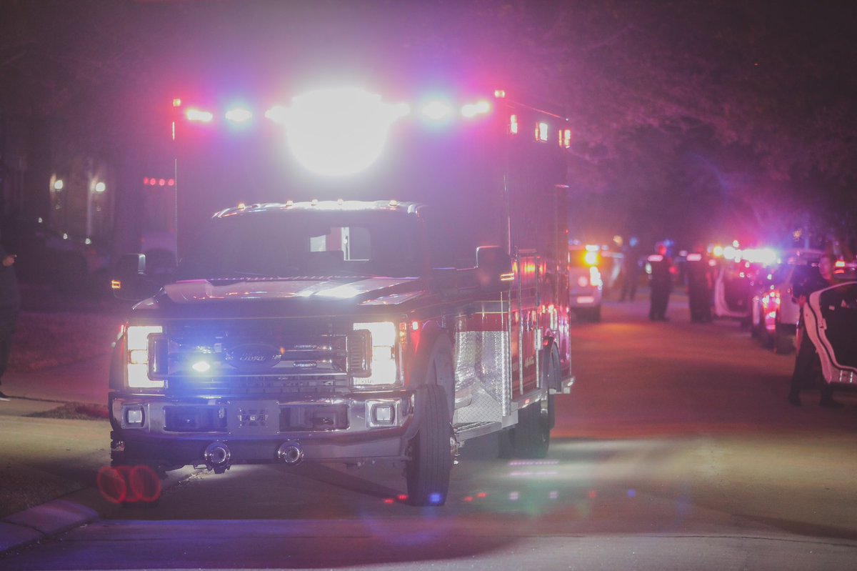 Cy-Fair FD crews respond to shooting at a home in the 16500 block of Obsidian Dr. in the Stone Gate neighborhood Tuesday night in Houston.  The patient was pronounced deceased by EMS. 