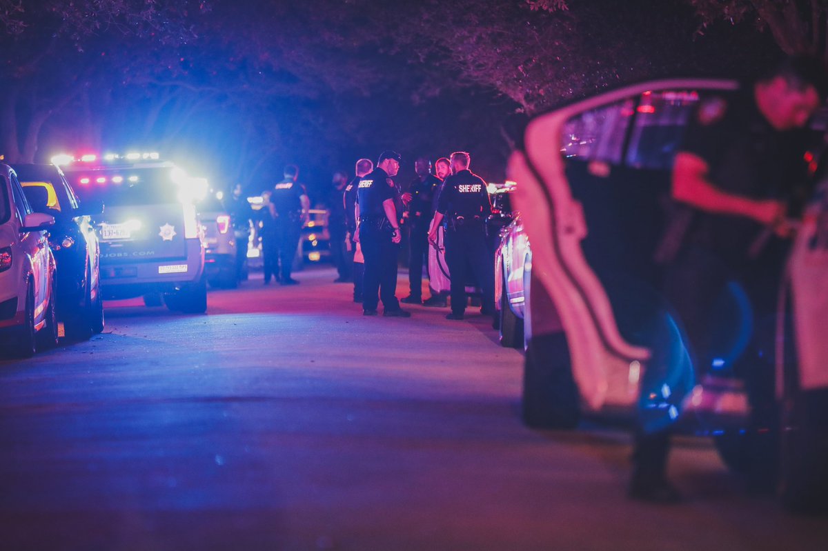 Cy-Fair FD crews respond to shooting at a home in the 16500 block of Obsidian Dr. in the Stone Gate neighborhood Tuesday night in Houston.  The patient was pronounced deceased by EMS. 