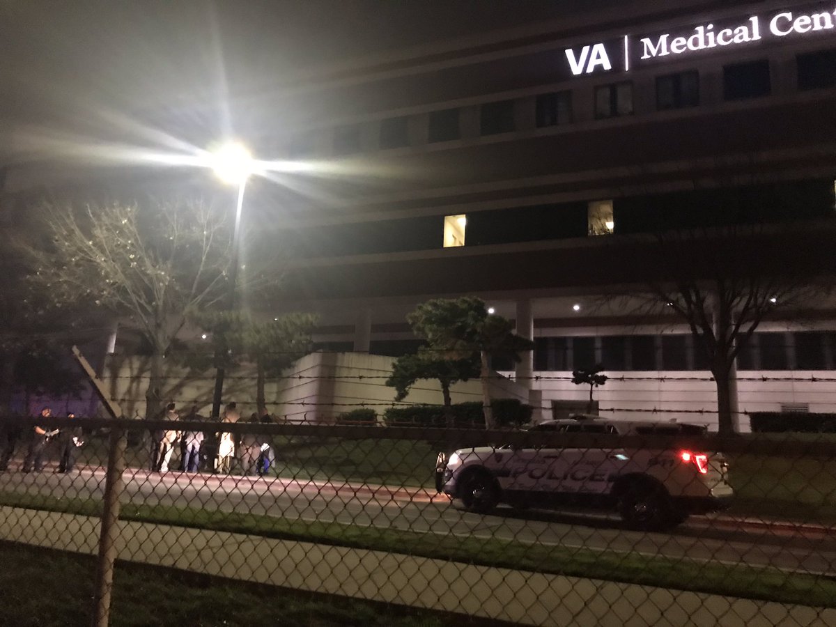 A Veterans Affairs Police Officer opens fire on a man at the VA Medical Center. Dallas Police is investigating the shooting. No Dallas Police were involved in the shooting. The man was transported with serious injuries