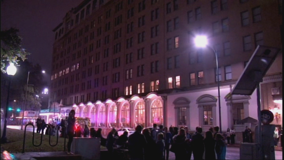 A downtown hotel was briefly evacuated after reports of smoke coming from the third floor.