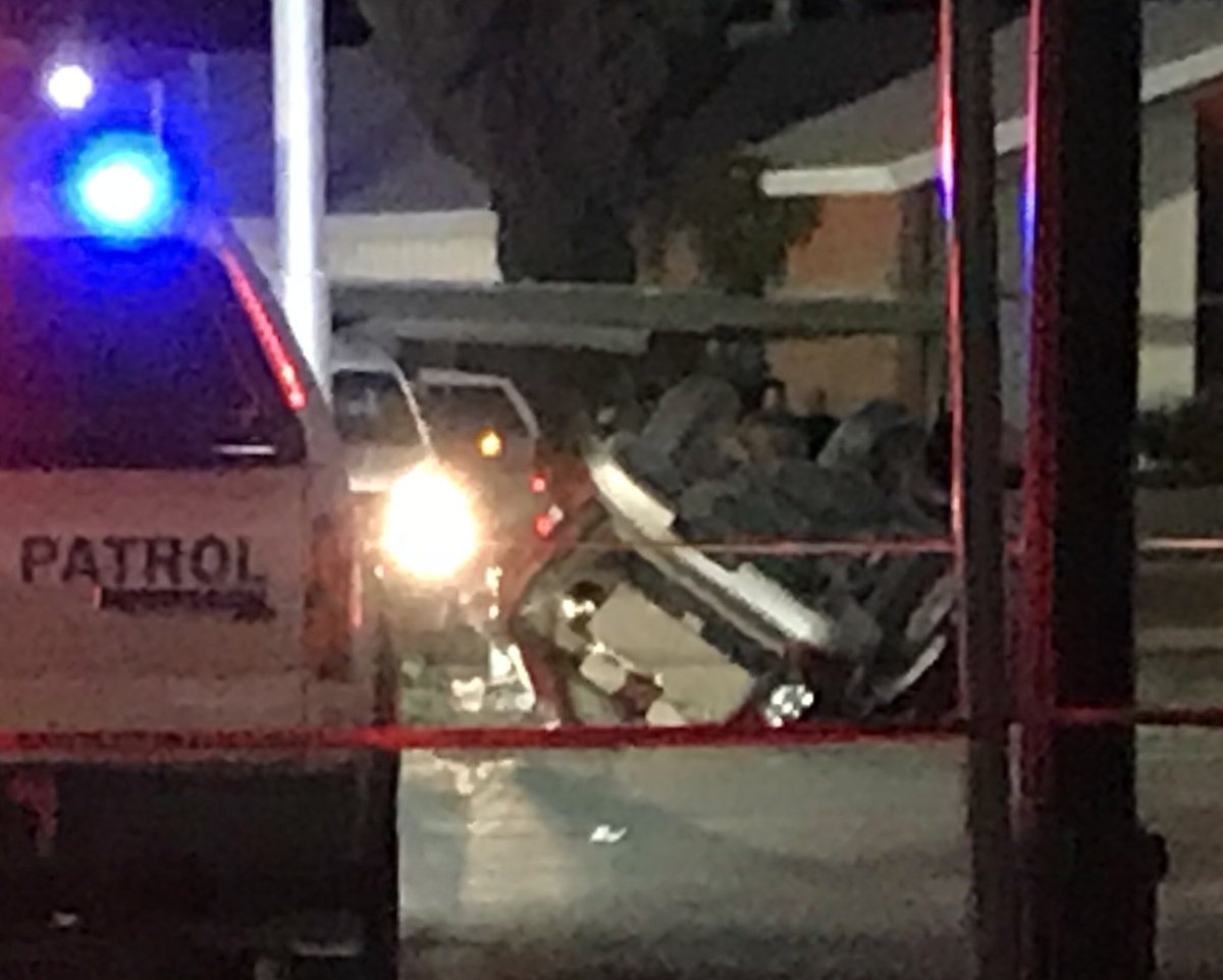 Paisano and San Antonio are closed because of a fatal rollover. Three others we taken to the hospital. Please avoid area.