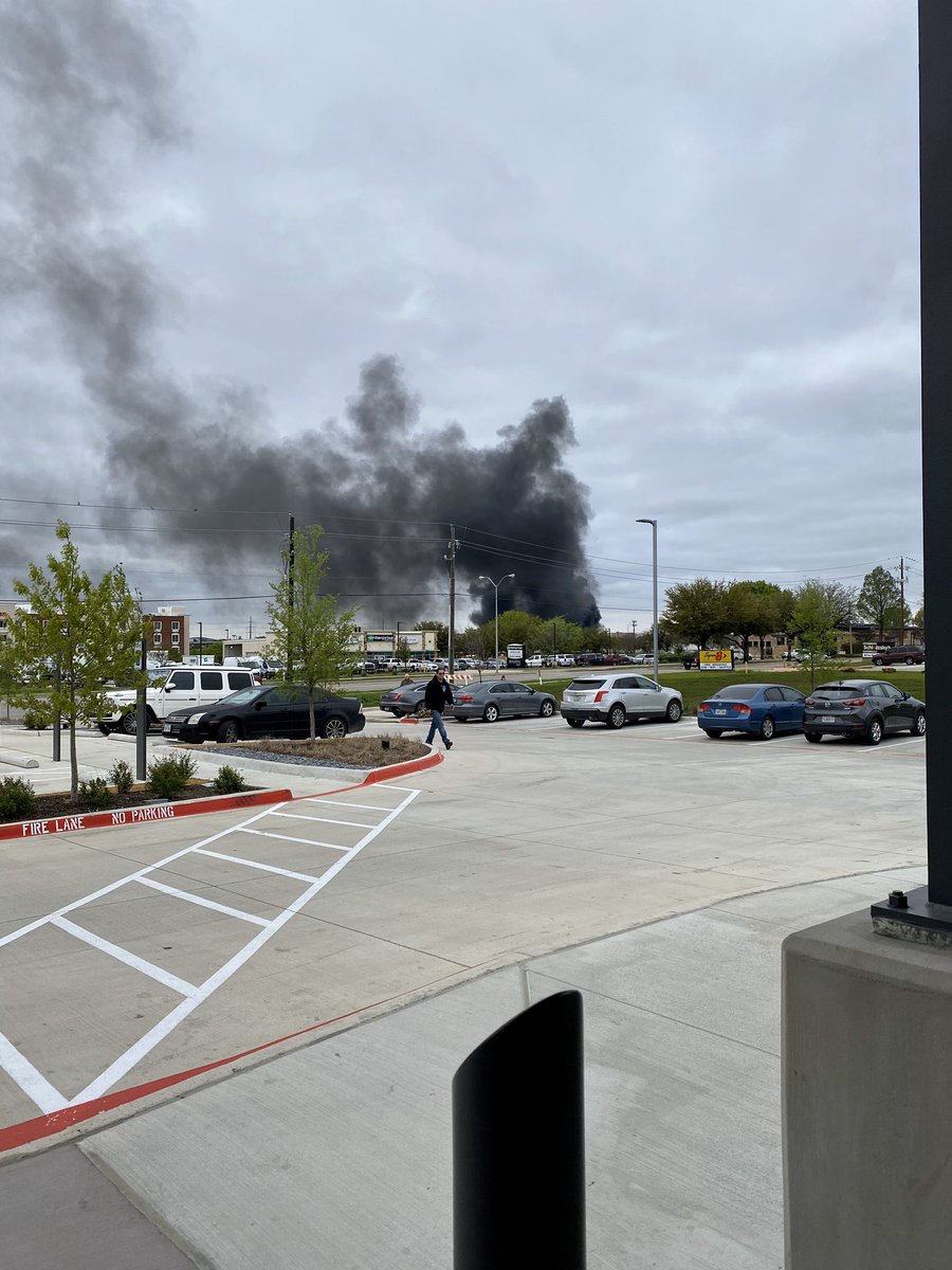 A transformer caught fire (blew up) in Grapevine