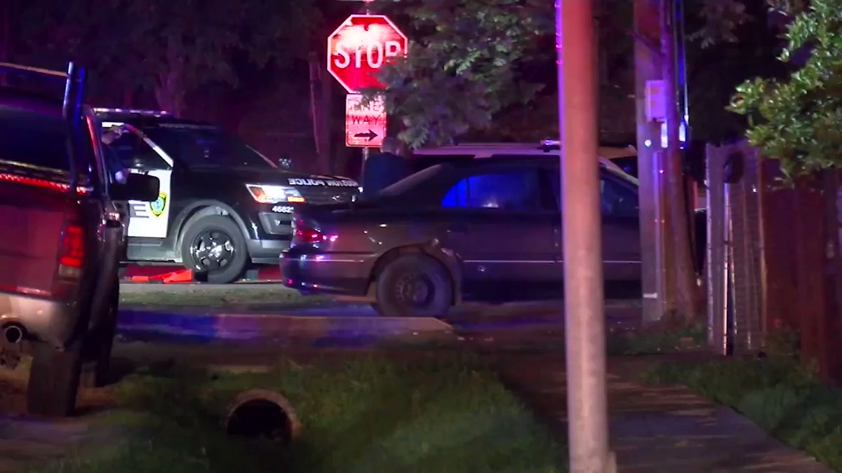 According to police: he had a knife, threatened residents, and tried throwing himself into traffic.   Police say they tried to calm him down. They tased him twice.  They fired bean bags. Nothing worked.   The man charged at officers and they fired.