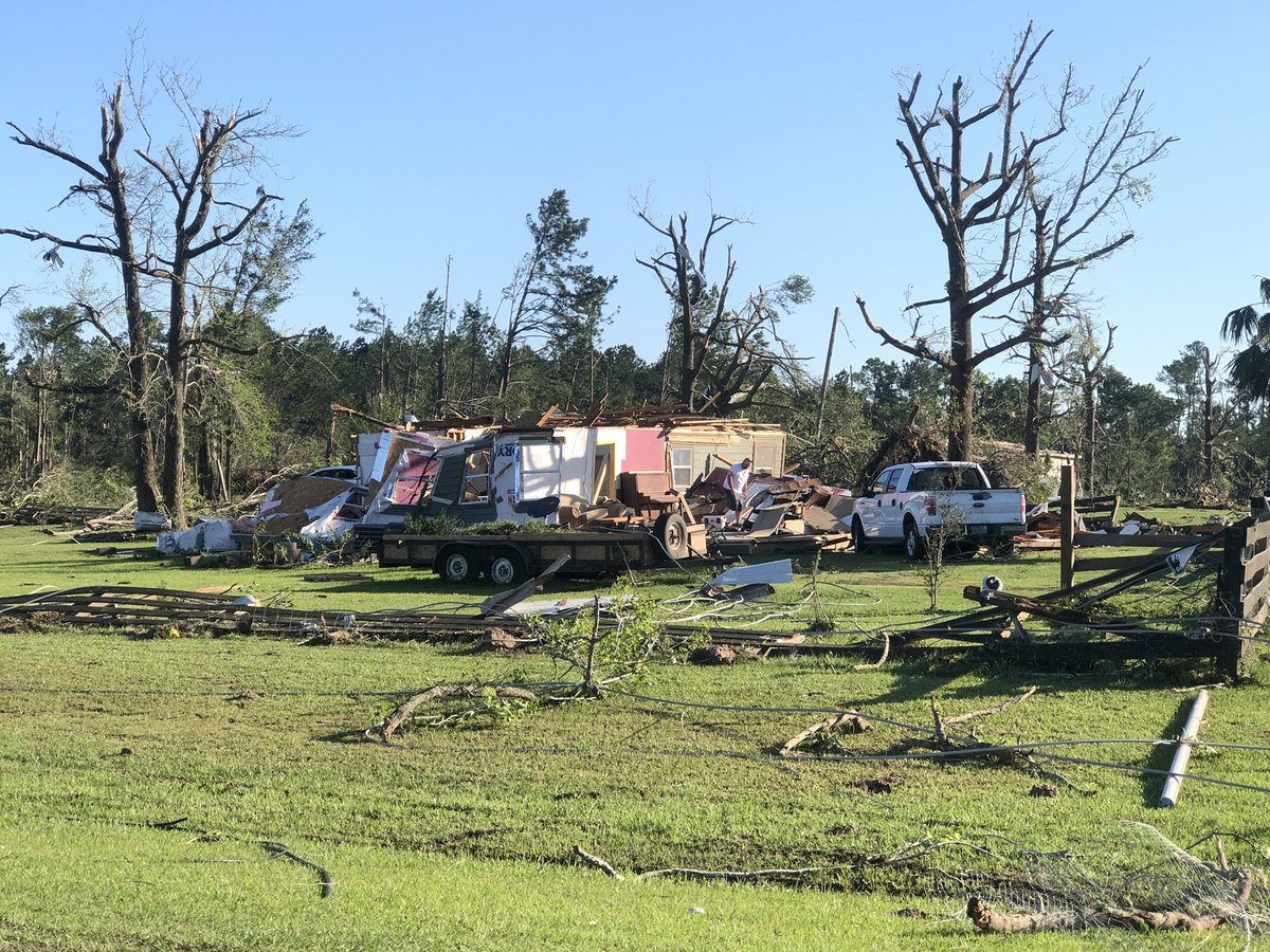 Daylight reveals extent of Polk County storm damage in Onalaksa.