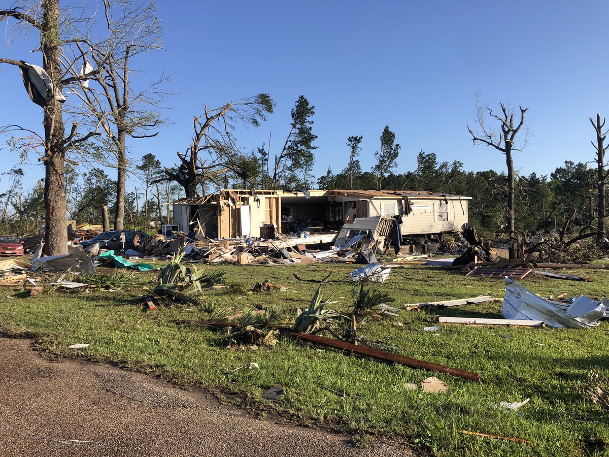 Daylight reveals extent of Polk County storm damage in Onalaksa.