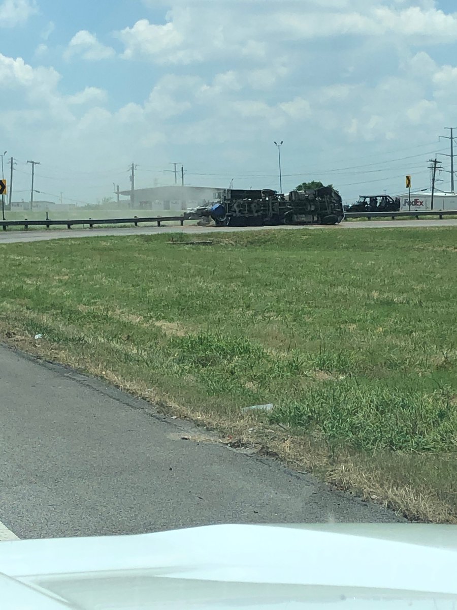 Rollover Accident (Dallas) An overturned commercial truck on the Loop 12 at I-30 ramp. Unknown injuries