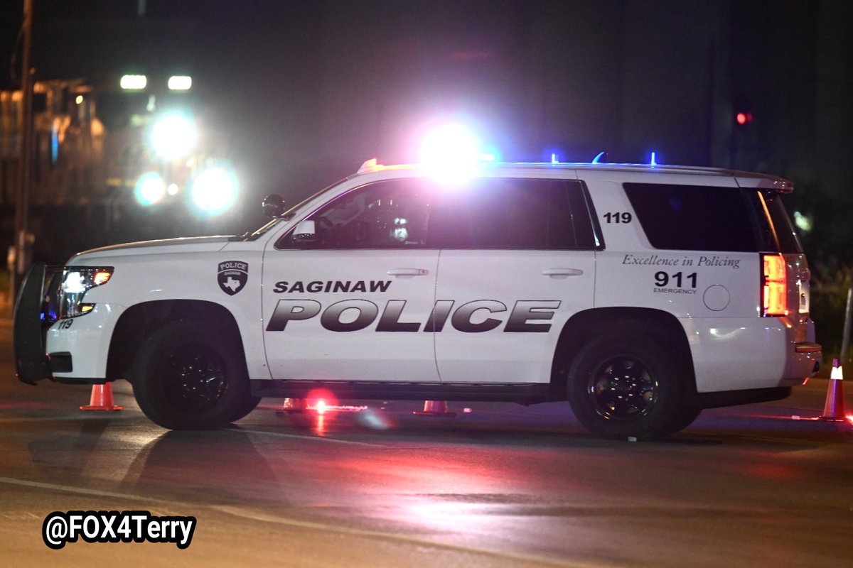 Saginaw police on scene of a crash that's left a woman in critical condition. This along Saginaw Blvd just north of Loop 820