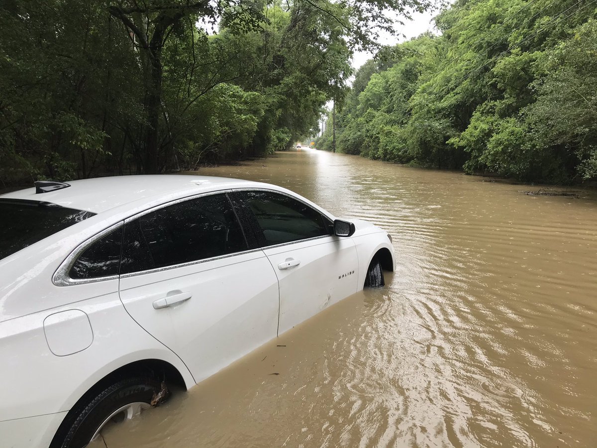 Flash Flooding earlier this morning in and around Katy, TX. 