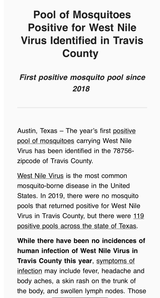 Austin Public Health Says A Pool Of Mosquitoes In The 78756 Central Austin Zip Code Has Tested For West Nile Virus They Warn Of Possible Human Infections Austin Texas Texas