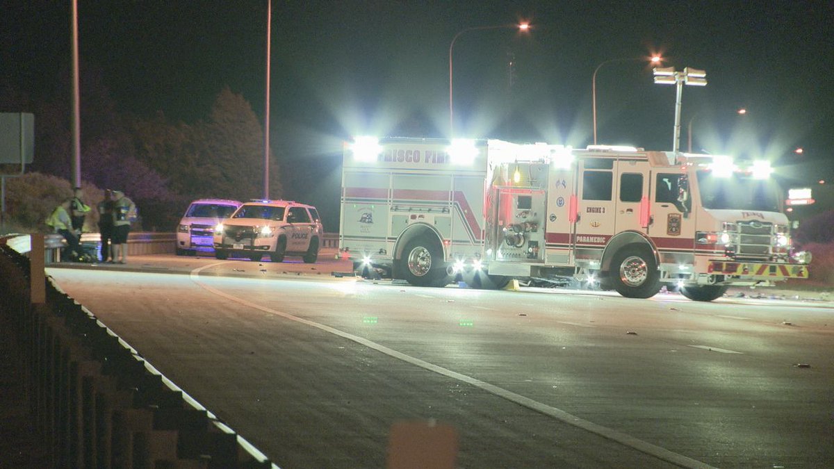 Wrong way crash on Dallas North Tollway leaves two dead three injured. TxDPS investigating. 