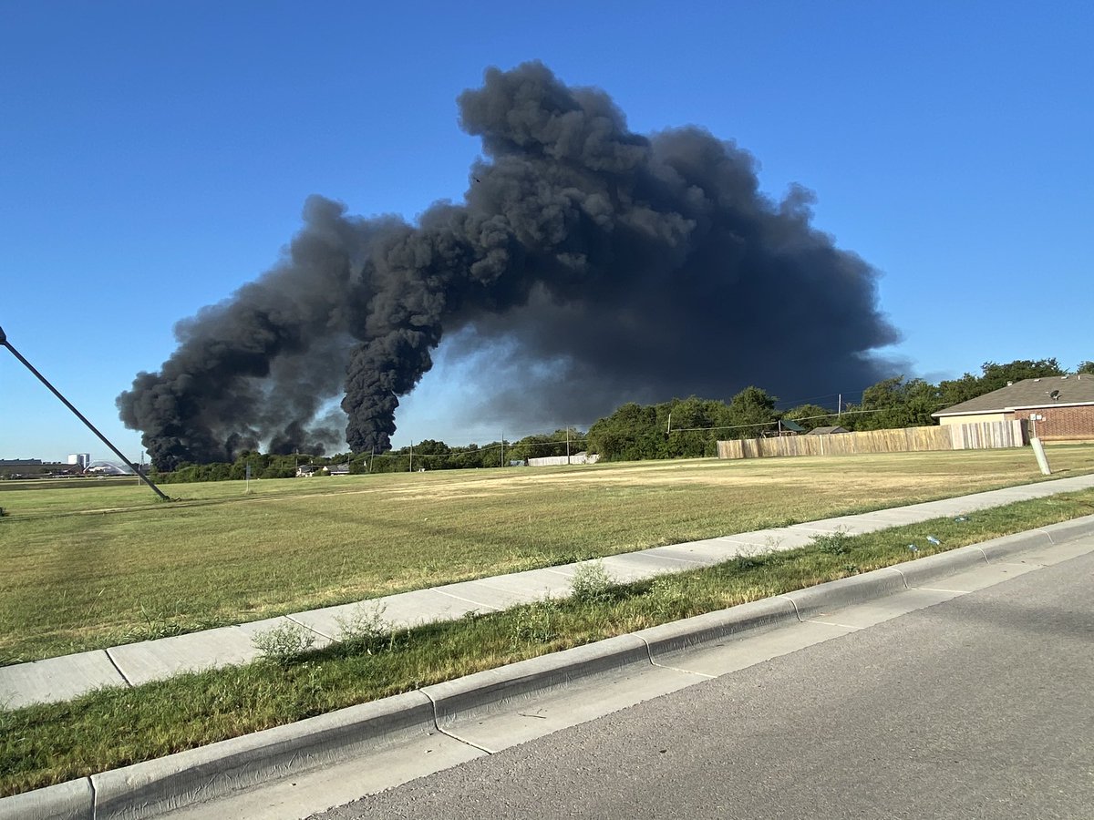 Grand Prairie fire department on this massive fire they've been battling for hours overnight 