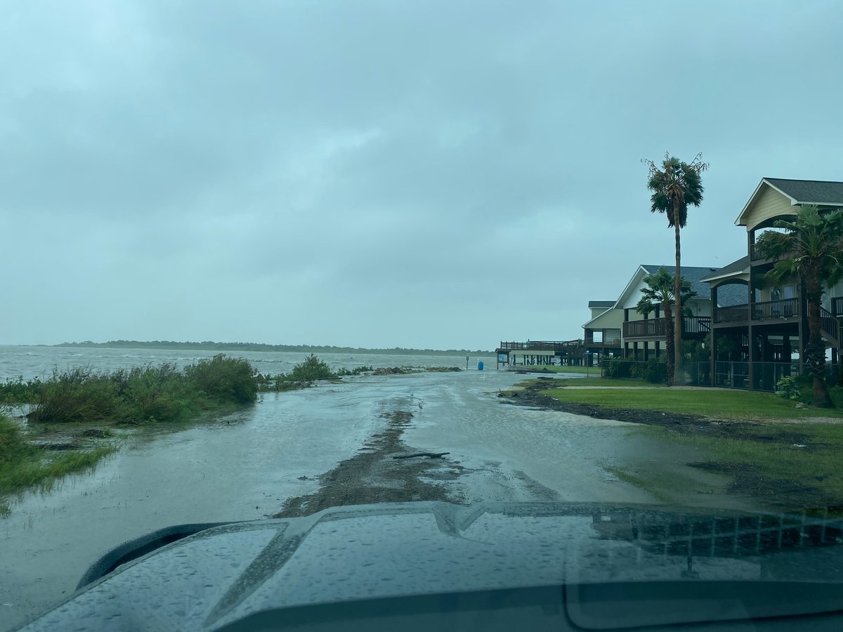 Here are some additional pictures of flooding occurring in the Port O'Connor area taken by TX Parks and Wildlife earlier this morning.