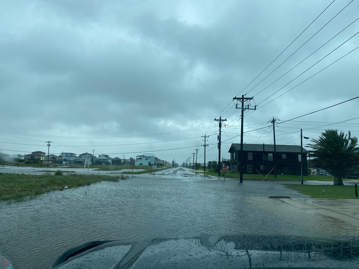 Here are some additional pictures of flooding occurring in the Port O'Connor area taken by TX Parks and Wildlife earlier this morning.