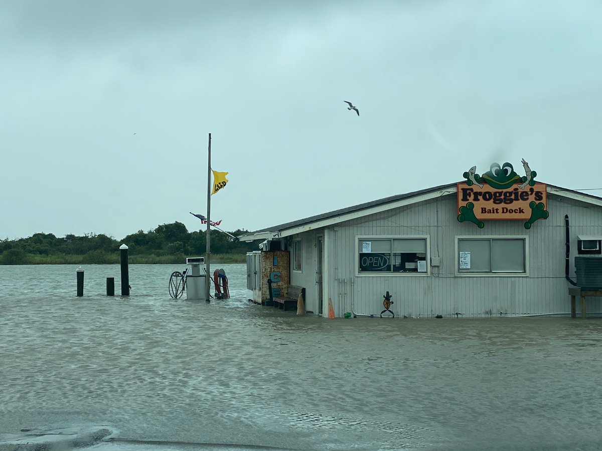 Here are some additional pictures of flooding occurring in the Port O'Connor area taken by TX Parks and Wildlife earlier this morning.