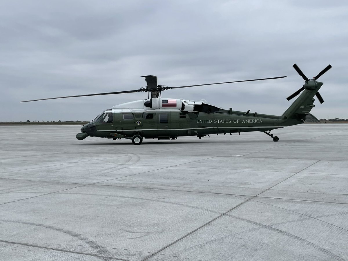 Marine One has arrived Valley International Airport 