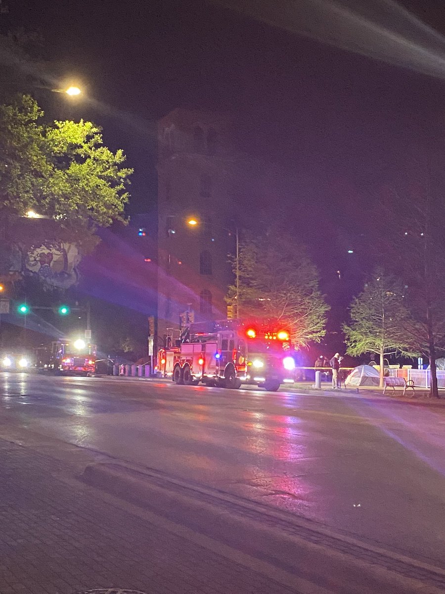 Fire at Buford Tower is now  control. Damage is mostly contained to the exterior and windows. 