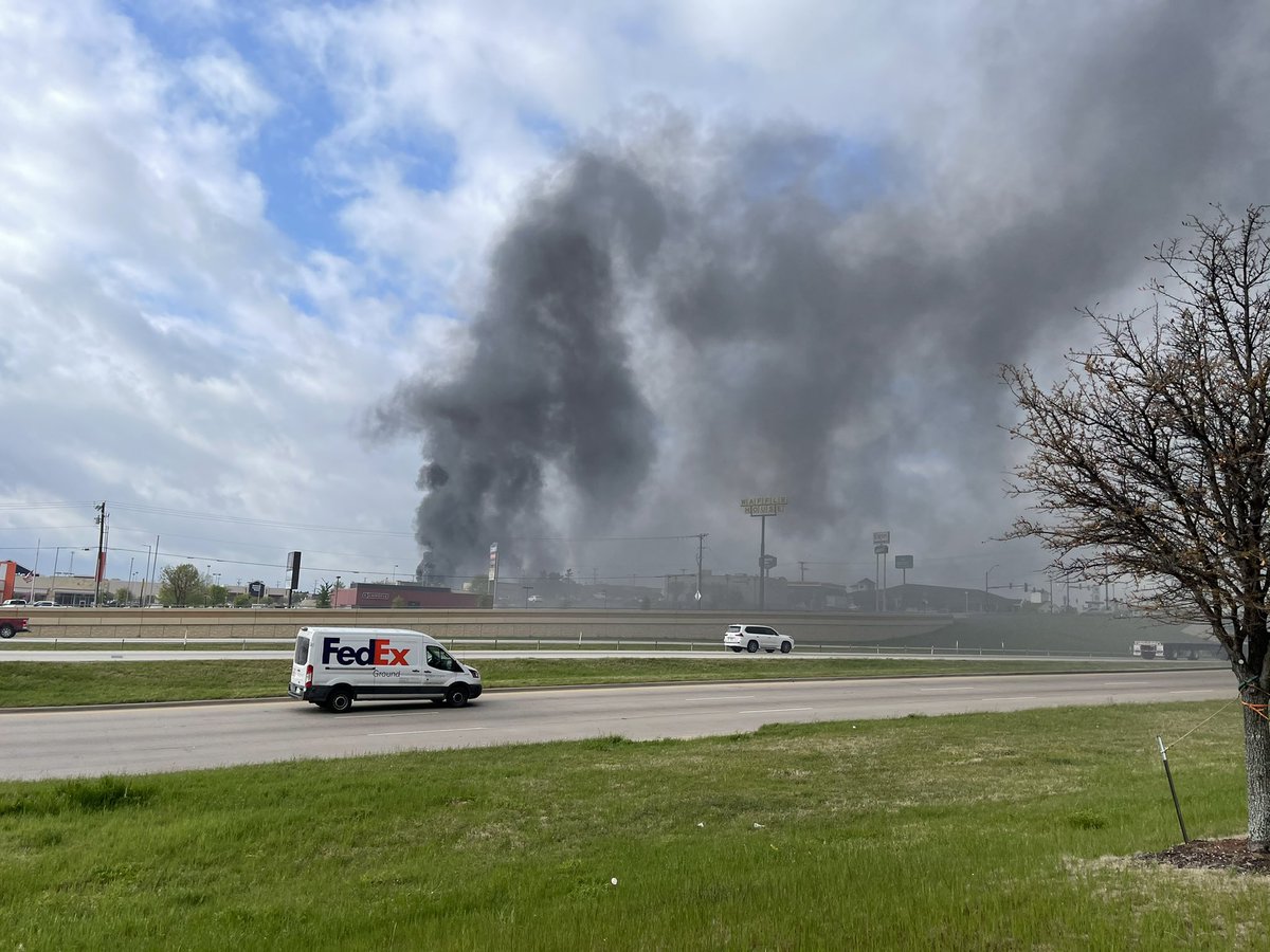 Huge fire near Lowe's in Weatherford.  Stay away from the area.  These are from across the interstate