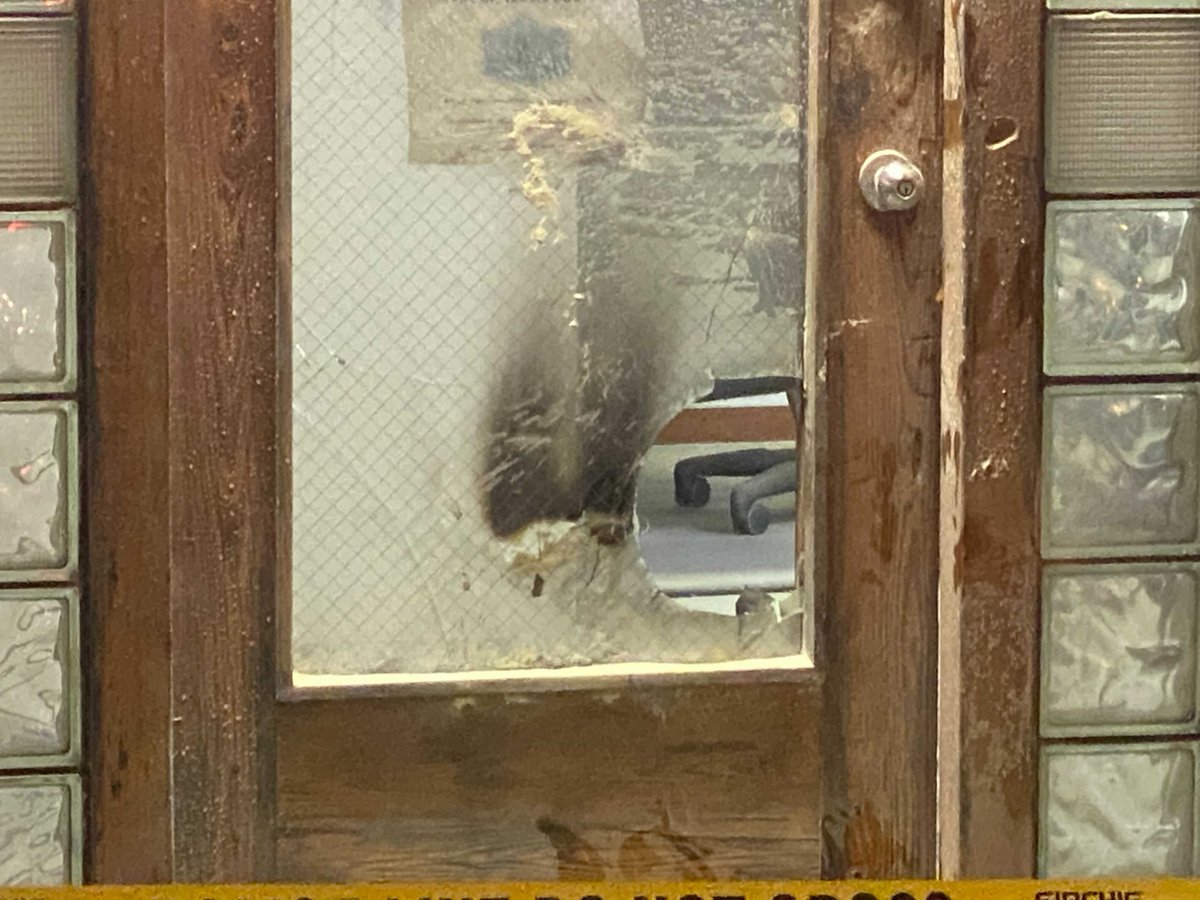 Arson investigation at Travis County Democratic Party office. @austinfiredept say an incendiary device was thrown at the building sparking a small fire inside the building.