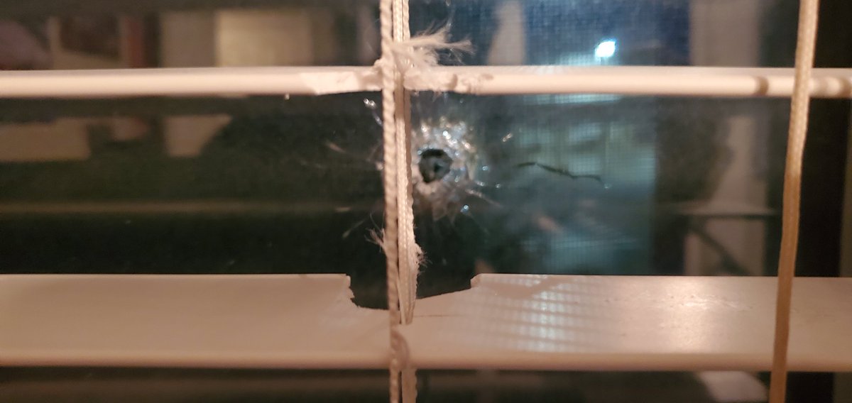 Someone shot a bullet through my apartment here in Fort Worth TX.