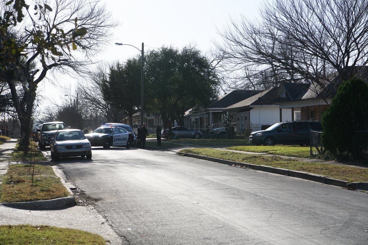 There was a shooting at Ash & Cristler/E. Dallas. I parked 2 blocks south.  Officer 9713 refused to let me move closer, despite civilians standing in it. Would not call supervisor  Drove to Santa Fe/Cristler, walked to a spot 5 houses from scene. No interference