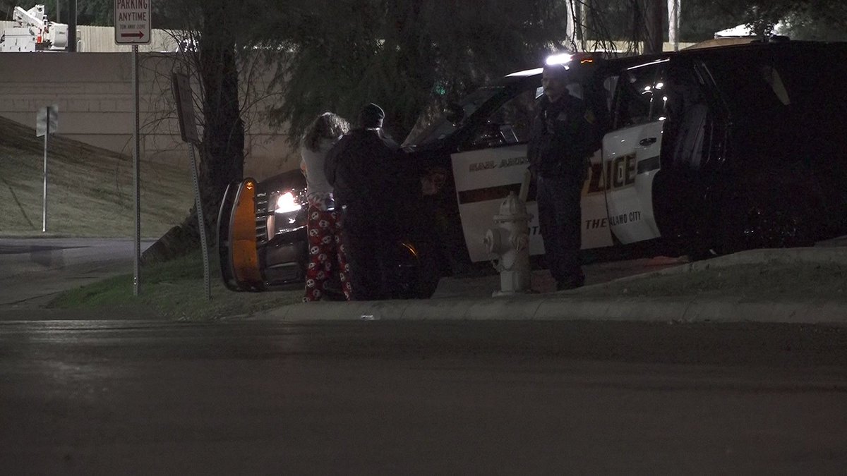 SAPD investigating Catalytic Converter theft at a CarMax Dealership in North San Antonio. Two people have been detained for questioning. two other individuals got away. Police found 3 converters and tools in the bushes on site