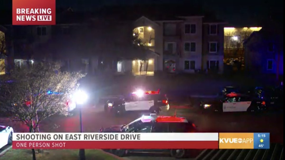 @Austin_Police responding to deadly shooting at an apartment complex near Riverside Dr/Pleasant Valley Rd in SE Austin.